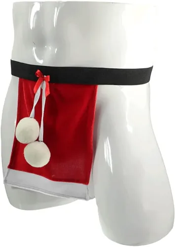 Vista 4 de 1 ONEFIT Ropa de dormir para hombre con diseño de Navidad, bragas eróticas