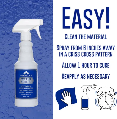 Vista 5 de Obenauf's Water Shield - Spray impermeabilizante inodoro para telas y cuero (botella de 8 onzas)
