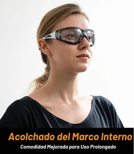 Vista 7 de Koziface S30 - Gafas de seguridad para hombres y mujeres, ajustables, elásticas, con correa y brazos, 2 formas de usar, elegantes ANSI Z87.1+