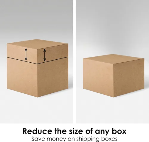 Vista 5 de Cuchilla de Cuchillo Utilitario Dimensionador de Cartón 2 en 1 - Redimensionar/Reducir Cajas de Envío de Cartón