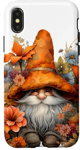 Vista 5 de Happy Fall Gnome Autumn Leaves Case for iPhone 17
