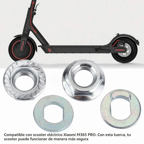 Vista 2 de Tuerca del motor de la vespa, tuercas de la vespa E con la junta para la vespa eléctrica M365 PRO