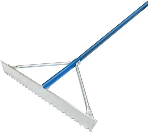 Vista 2 de Kraft Tool Rastrillo de asfalto de 36 pulgadas, 37 púas, mango de aluminio de 84 pulgadas de L GG626 - 1 cada uno