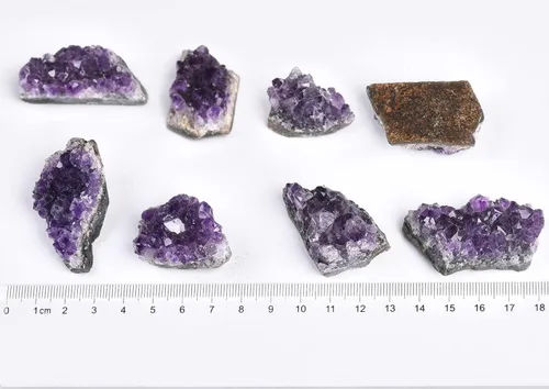 Vista 3 de JIC Gem Cúmulos de Amatista Naturales, Roca de Geoda de Amatista en Bruto, Cristales Curativos de Amatista, Cúmulo de Piedras Preciosas para Brujería