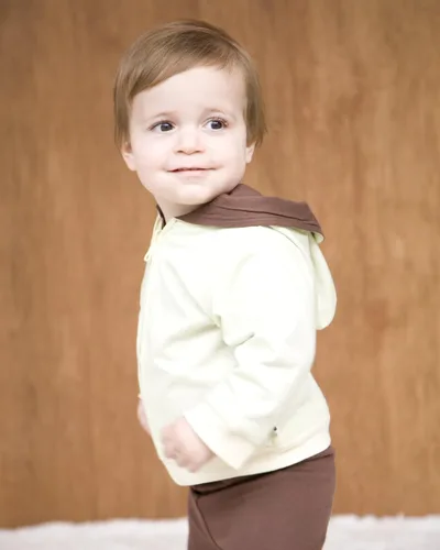 Vista 2 de Babysoy bebé unisex sudadera con capucha de forro polar (bebé)Thunder