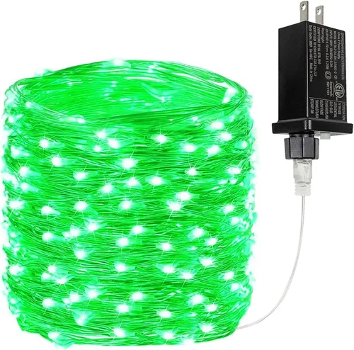 Vista 19 de Guirnalda de luces LED enchufables de 33 pies, impermeable, para exteriores e interiores, 8 modos con temporizador, luz de Navidad, decoración