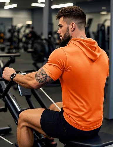 Vista 20 de MAGCOMSEN Sudadera con capucha de algodón de manga corta para hombre, sudadera ligera con capucha