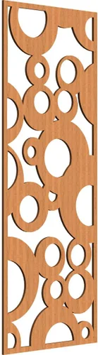 Vista 42 de 9 3/8"W x 24 3/8"H x 1/4"T Farwell Decorativos Paneles de Pared de Madera Calado, Hickory