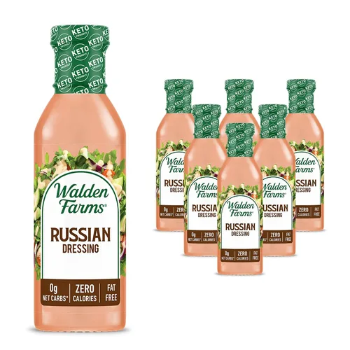 Vista 20 de Walden Farms Vinagreta balsámica de pera y blanca, sin calorías, sin gluten, baja en carbohidratos, apta para dieta cetogénica, vegana, sin azúcar