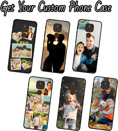 Vista 6 de Funda de teléfono personalizada para Moto E7 Plus, funda multifoto, funda de TPU antiarañazos, funda protectora suave, funda personalizada