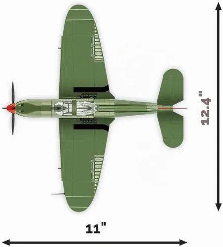 Vista 4 de COBI Colección histórica WWII Bell® P-39Q AIRACOBRA® Aircraft