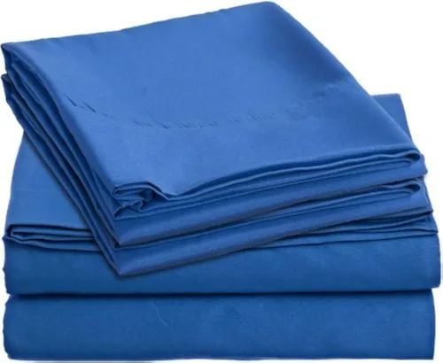 Vista 2 de Crescent Bedding - Juego de sábanas extralargas de satén de 200 hilos, 100% algodón, suave y cómodo, de Crescent Bedding (blanco, individual XL)