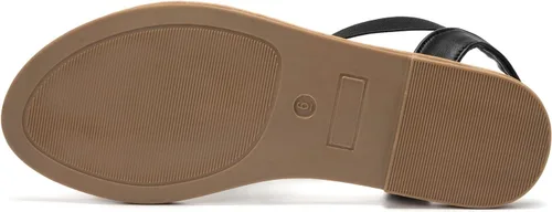 Vista 4 de Luffymomo Sandalias planas con correa elástica para mujer, zapatos clásicos de verano con punta abierta