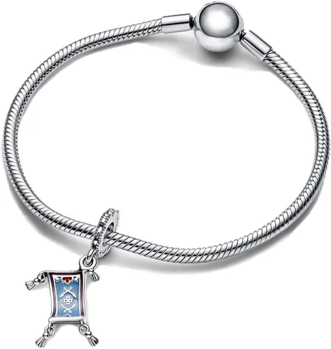 Vista 3 de Dijes de personajes de película para mujer, pulseras y collares en plata de ley 925, día de la madre, cumpleaños, Navidad
