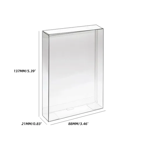 Vista 2 de CHILDMORY 20pcs Protector Box Clear Protection Case Sleeve for SNES Game Cartridge US Version