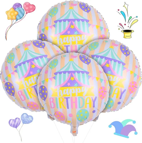 Vista 10 de Juego de decoraciones de globos de aluminio de graduación 2026, 8 globos redondos y de estrella de Congrats 2026 negros y dorados, globos de clase