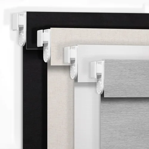 Vista 11 de Persianas motorizadas sin taladrar con control remoto, persianas automáticas opacas con panel solar, persianas enrollables eléctricas inteligentes