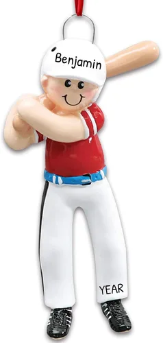 Vista 8 de Adorno de béisbol personalizado 2025 – Adornos de béisbol con letras para árbol de Navidad, decoraciones de fiesta de béisbol, regalos de béisbol