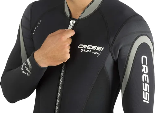 Vista 6 de Traje de neopreno completo con cremallera frontal para hombre para actividades acuáticas - Bahia Flex Diseñado en Italia por Cressi