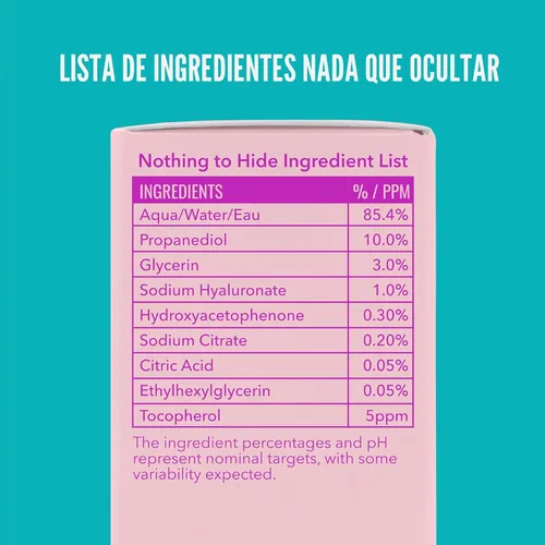 Vista 6 de Good Molecules Suero de Ácido Hialurónico - Suero Ultra Hidratante No Graso con 1% de Ácido Hialurónico, Hidratante Facial para Piel más Tersa