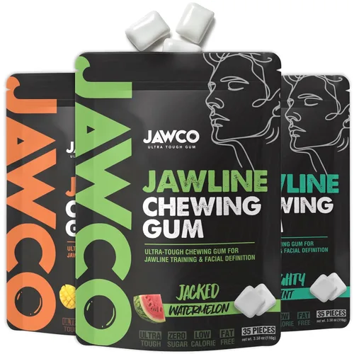 Vista 32 de JAWCKO Chicle Ultra-Resistente para Mandíbula Obtén una Mandíbula Más Fuerte y Cuadrada Chicle Duro de Entrenamiento para Mandíbula Fuerza 15X