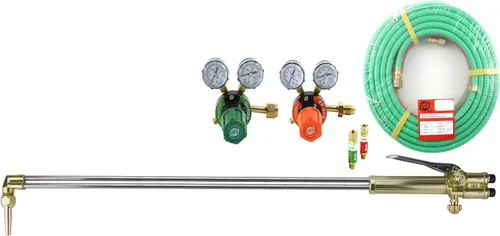 Vista 10 de SÜA - Antorcha de corte recto resistente de 21 pulgadas con cabezal de 90° - Compatible con ST900FC + punta de corte (propano)