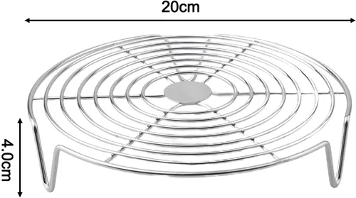 Vista 3 de Stainless Steel Steamer Rack, Multi-Purpose Cooking And Cooling Rack