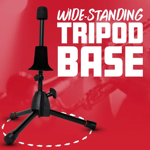 Vista 5 de Gator Frameworks Soporte estilo trípode alto para saxofones altos o tenores; (GFW-BNO-SAXTALL)