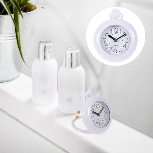Vista 5 de LIOOBO Reloj de baño de bucle, reloj de baño resistente al agua, digital, resistente al agua, despertador, reloj de pared, reloj de ducha