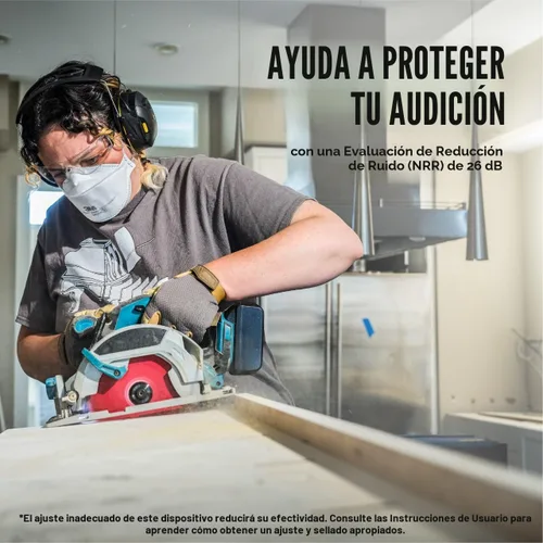 Vista 7 de 3M WorkTunes Connect - Protector auditivo inalámbrico con tecnología Bluetooth, protección auditiva Bluetooth con una calificación de reducción