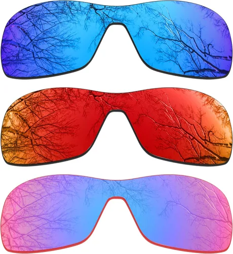 Vista 21 de ToughAsNails 3 pares de lentes polarizadas de repuesto para Oakley Antix Pack