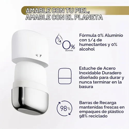 Vista 10 de Dove Kit de inicio de desodorante recargable 0% aluminio coco y jazmín rosa desodorante libre de aluminio 1.13 oz