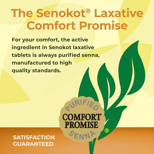 Vista 4 de Senokot Tabletas de ingredientes laxantes vegetales naturales extra fuertes, concentrado de senna, doble fuerza para alivio suave durante la noche
