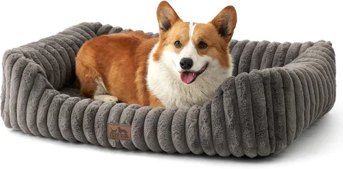 Vista 11 de COZY KISS Cama ortopédica para mascotas para gatos pequeños, cama rectangular lavable para mascotas con parte inferior antideslizante, cama suave