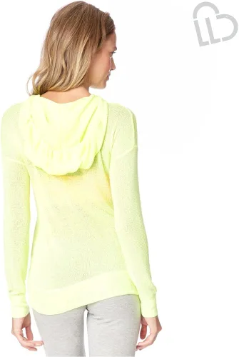Vista 2 de Aeropostale Sudadera con capucha de punto a rayas para mujer