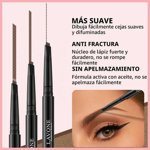 Vista 3 de LAVONE - Kit de color de cejas con color de cejas y lápiz de cejas