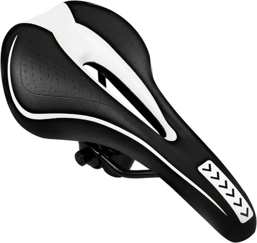 Vista 12 de MSDADA Asiento de bicicleta de gel, cómodo sillín de bicicleta con cojín suave acolchado para hombres, mujeres, niños, impermeable, montaña Azul