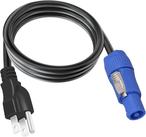 Vista 8 de Cable de alimentación PowerCon de 3 pines, entrada a salida, cable de extensión de alimentación de 12 AWG, se adapta a luz de escenario, haz