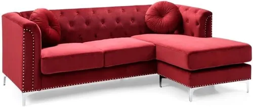 Vista 23 de Glory Furniture Sofá de dos plazas Pompano Velvet en negro
