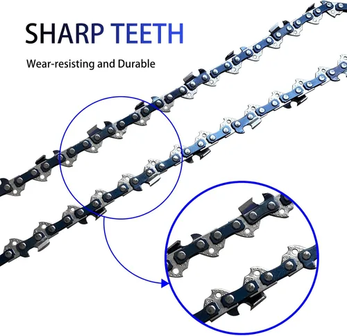 Vista 4 de 2 cadenas de motosierra de 14 pulgadas para WORX WG305.1 WG305, cadena de repuesto de 14 pulgadas para Sun Joe SWJ599E SWJ699E - 3/8 pulgadas