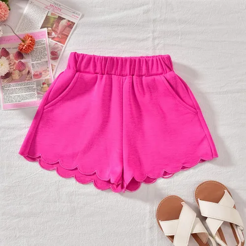 Vista 5 de Aalizzwell Traje de verano para niña pequeña 2-5T Rosa fuerte