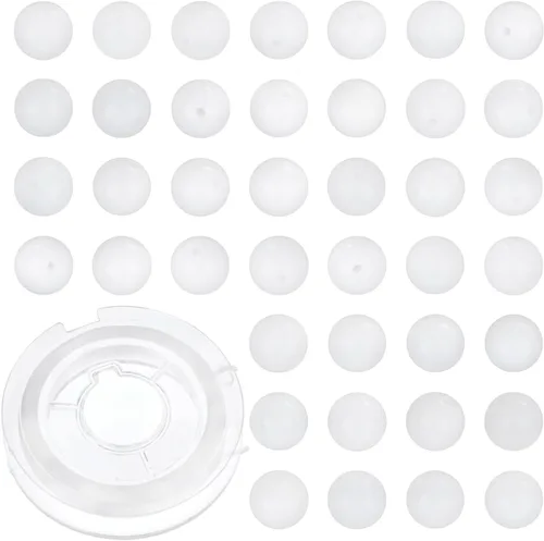 Vista 14 de 100 cuentas redondas sueltas de gema de amatista natural de 8mm para fabricación de joyas con cordón elástico de cristal