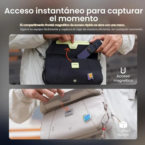 Vista 3 de PGYTECH OneGo Pocket Sling for DJI Osmo Pocket 3 4/Xtra Muse/Luna Ultra Verde lima
