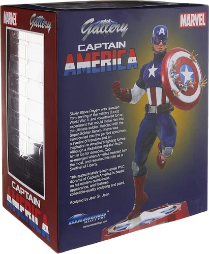Vista 4 de DIAMOND SELECT TOYS Marvel Gallery: Marvel Now! Figura de vinilo de PVC del Capitán América de 9 pulgadas