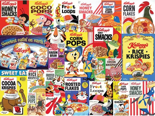 Vista 9 de RoseArt - Kellogg's - Anuncios de cereales - Rompecabezas de 1000 piezas para adultos