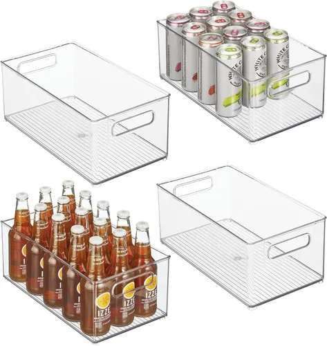 Vista 10 de iDesign Organizador apilable de cocina, 8 x 6 x 14.5 pulgadas, transparente