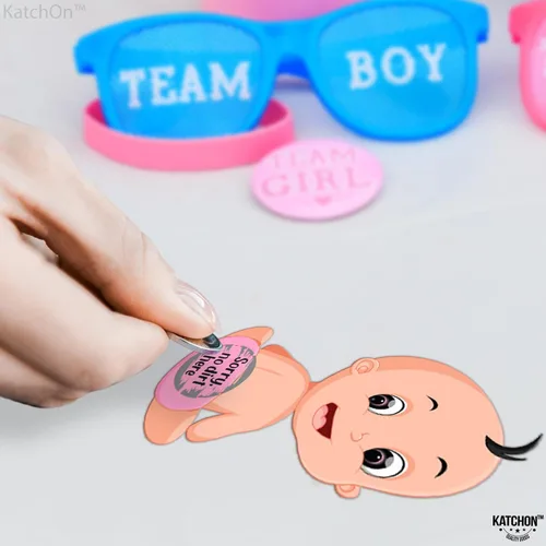 Vista 6 de KatchOn, Juego de rascar para baby shower para invitados, 50 tarjetas, juego de rascar para bebés, juegos de revelación de género para invitados