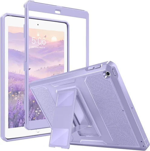 Vista 9 de MoKo Funda Compatible con iPad 9.7 de 2018/2017 6ª/5ª Generación - [Resistente] Funda Híbrida Protectora de Cuerpo Completo a Prueba de Golpes