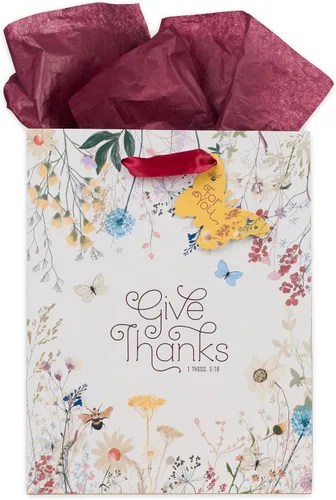 Vista 41 de Christian Art Gifts Bolsa de regalo grande de las Escrituras de Paisaje con tarjeta de felicitación y juego de papel de seda para niños: cada