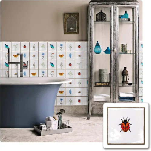 Vista 22 de Alwayspon Vinilo adhesivo efecto piedra, pegatinas para azulejos de pared autoadhesivas, protector antisalpicaduras para cocina y baño, T026